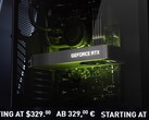 Los precios de venta al público de Nvidia para la GeForce RTX 3060 son de 329 dólares/329 euros/ 299 libras. (Fuente de la imagen: Nvidia - editado)