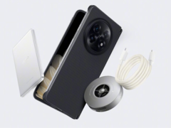 El ecosistema de carga magnética del Oppo Find N5 incluye el cable magnético Type-C dual de 100W, junto a un cargador inalámbrico AirVOOC de 50W lanzado anteriormente, y un banco de energía magnético de 5.000mAh. (Fuente de la imagen: Weibo)