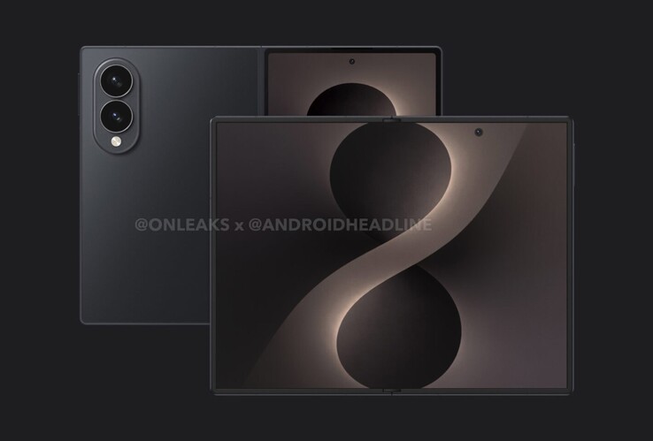 Se han filtrado renders de Galaxy Z Fold 8 Wide.