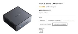 Minisforum Venus Series UM790 Pro, configuraciones (fuente: Minisforum)
