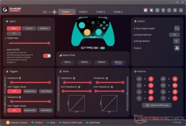 Página de inicio de GameSir Connect G7 Pro 8K.