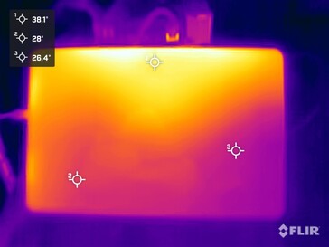 Prueba de tensión de temperaturas superficiales (frente)