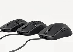 Tres ratones para juegos endgame gear con carcasas ultraligeras impresas en 3D