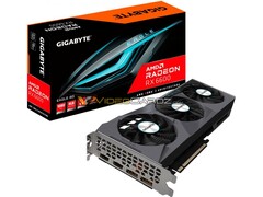 La Gigabyte Radeon RX 6600 EAGLE debería ser una de las muchas tarjetas RX 6600 que llegarán este año. (Fuente de la imagen: VideoCardz)