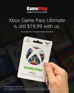 Captura de pantalla de una publicación en las redes sociales de GameStop en la que promociona sus ofertas &quot;más baratas&quot; de Xbox Game Pass (fuente de la imagen: GameStop)