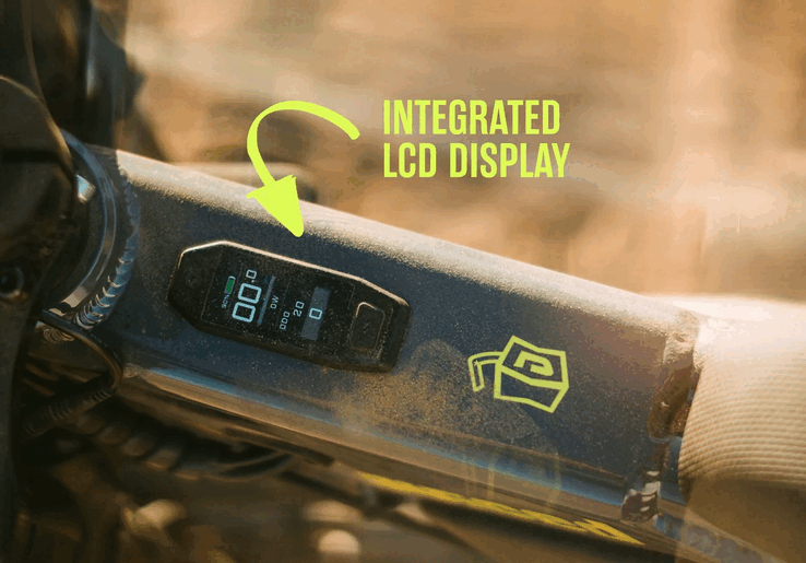La bicicleta eléctrica se suministra con una pantalla LCD integrada