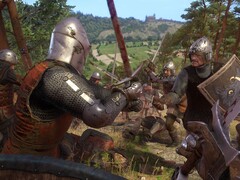 Imagen que muestra una batalla entre caballeros en Kingdom Come: Deliverance. (Fuente de la imagen: Steam)