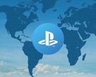 Logotipo de la cuenta de PlayStation que aparece en el mapa del mundo