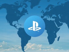 Logotipo de la cuenta de PlayStation que aparece en el mapa del mundo