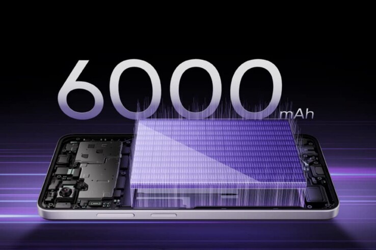 El Realme Narzo 80 Lite 5G cuenta con una batería de 6.000 mAh (Fuente de la imagen: Realme)