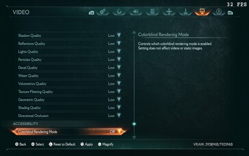 Doom: The Dark Ages Steam Deck settings (fuente de la imagen: Notebookcheck)