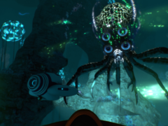 Enfrentarse a Leviatanes en Subnautica es sin duda una de las mejores experiencias del juego. En la imagen, una captura de pantalla del juego. (Fuente de la imagen: Steam)