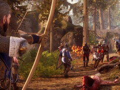 Una imagen que muestra una batalla entre varios caballeros. (Fuente de la imagen: Steam)