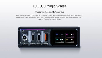 Se ofrece una pantalla LCD personalizable para la supervisión en tiempo real. (Fuente: Redmagic)