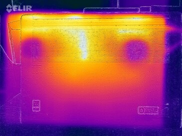 Prueba de resistencia a las temperaturas de la superficie (parte inferior)