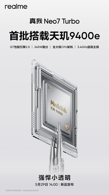 ...y chipset. (Fuente: Realme vía Weibo)