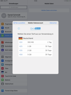 Apple SIM en iPad Pro 10.5: Condiciones