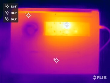 Parte inferior durante la prueba de resistencia