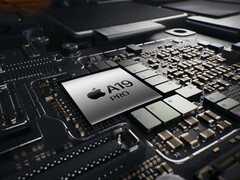El A19 Pro sólo experimenta una mejora de puntuación del 4% respecto al A18 Pro en el primer listado de benchmarks. En la imagen: una imagen promocional del SoC del iPhone 17 Pro. (Fuente de la imagen: Apple)