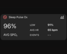 El nuevo widget Sleep Pulse Ox de la aplicación Garmin Connect cuenta con una misteriosa sección Eventos. (Fuente de la imagen: Gadgets & Wearables)