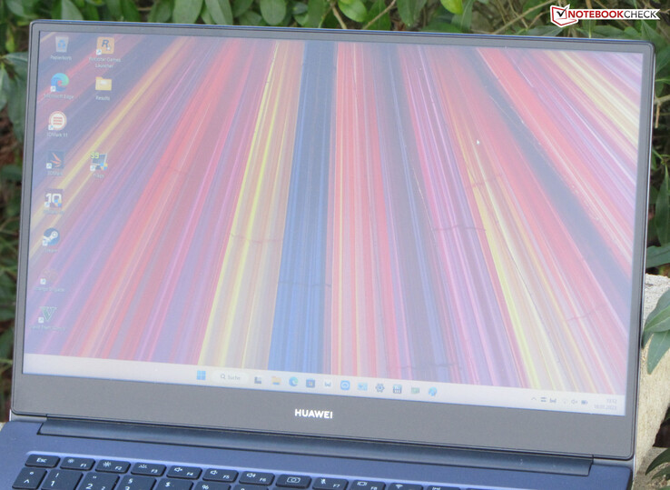 El MateBook al aire libre