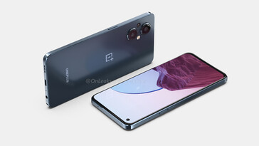 Se han filtrado renders del OnePlus Nord N20 5G con un diseño plano. (Fuente de la imagen: 91mobiles y OnLeaks)