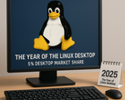 Linux alcanza el 5% de cuota de mercado de sistemas operativos de escritorio, lo que indica un aumento de su adopción entre consumidores y jugadores. (Imagen generada a través de ChatGPT)