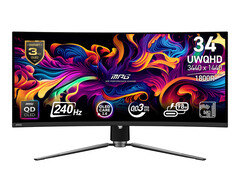 El MPG 341CQPX es uno de los dos monitores QD-OLED de 34 pulgadas que MSI ha presentado este año. (Fuente de la imagen: MSI)