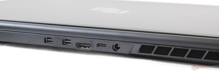 Trasero: 2x mini-DisplayPort, HDMI, USB Tipo C, adaptador de CA