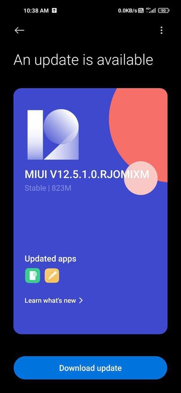 MIUI 12.5 para el Redmi Note 9.