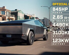 La batería del Cybertruck tiene una autonomía de 320 millas (imagen: Top Gear/YT)
