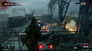 En la imagen: una captura de pantalla del juego Zombie Army 4.
