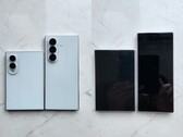 Supuestas imágenes filtradas de los modelos de diseño del Z Fold 8 (el modelo más ancho) y del Fold 8 Ultra de « Galaxy ».
