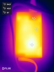 Fuente de alimentación durante la prueba de resistencia
