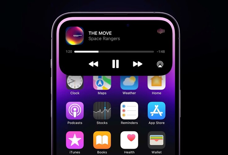 La Isla Dinámica permite al iPhone, entre otras cosas, controlar la reproducción de música o realizar actividades intermedias como el temporizador.