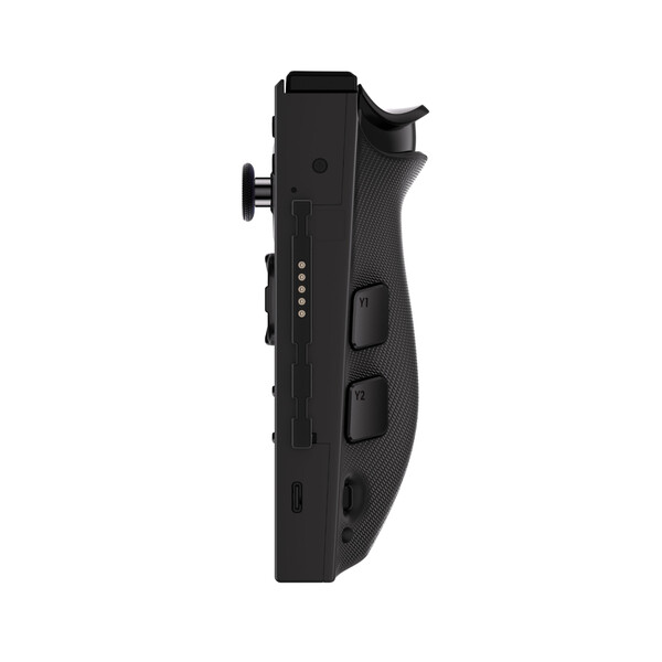 El mando Truestrike rediseñado tiene lo que parece ser un puerto USB-C en el lateral. (Fuente de la imagen: Evan Blass)