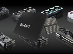 Se muestra la memoria GDDR7 con las GPU Nvidia RTX serie 50 (Fuente de la imagen: Memphis Electronic, Nvidia Blog con modificaciones)