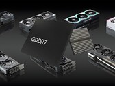 Se muestra la memoria GDDR7 con las GPU Nvidia RTX serie 50 (Fuente de la imagen: Memphis Electronic, Nvidia Blog con modificaciones)