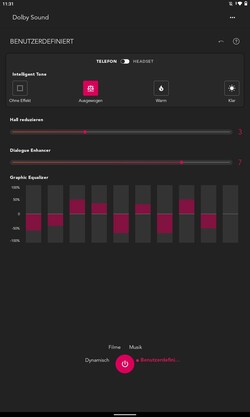 Los usuarios pueden ajustar el sonido del Tab P11 Plus.