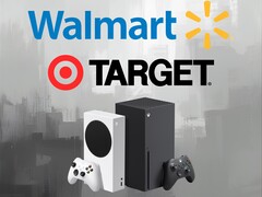 Los logotipos de Walmart y Target se muestran sobre las consolas Xbox (Fuente de la imagen: Walmart, Target, Xbox Wire con ediciones)