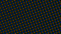 Disposición de los subpíxeles de la pantalla interior