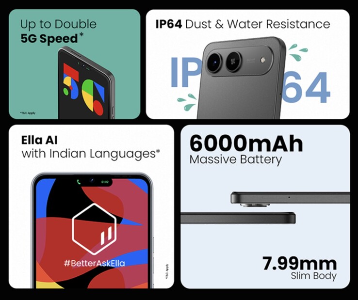 El smartphone económico Tecno Spark Go 5G incluye una respetable gama de características. (Fuente de la imagen: Tecno)