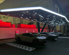 Tesla planea un diseño futurista de estación de supercargadores Cyber Canopy. (Fuente de la imagen: Max de Zegher/X)