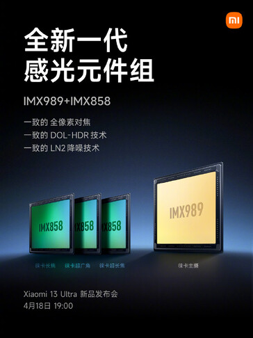 Xiaomi promociona las cuatro cámaras traseras del 13 Ultra antes de su lanzamiento. (Fuente: Xiaomi, Lei Jun vía Weibo)