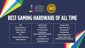 Nominados al mejor hardware de juegos de todos los tiempos (Fuente de la imagen: Golden Joystick)