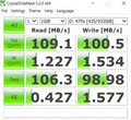 CrystalDiskMark 5 de la HDD