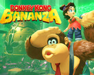 Ilustración de Donkey Kong Bananza en la que aparecen Donkey Kong y Pauline con el logotipo (Fuente de la imagen: Nintendo of America con modificaciones)