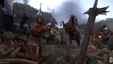 Una imagen que muestra una batalla en Kingdom Come: Deliverance.
