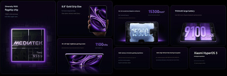 Principales características de la tableta (traducción automática)