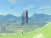 Logotipo de Monolith Soft junto al mapa de Tears of the Kingdom